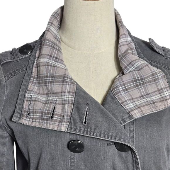 Sound & Matter Vintage Gray  Cropped Jacket - Picture 2 of 9